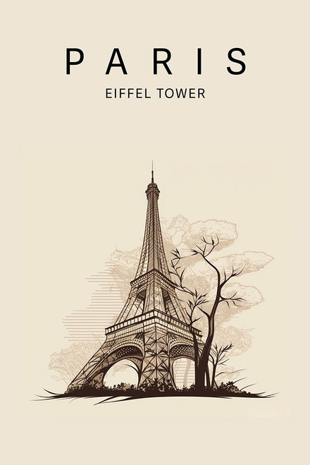 Paris Eiffel Tower Poster Print - Caz Reason