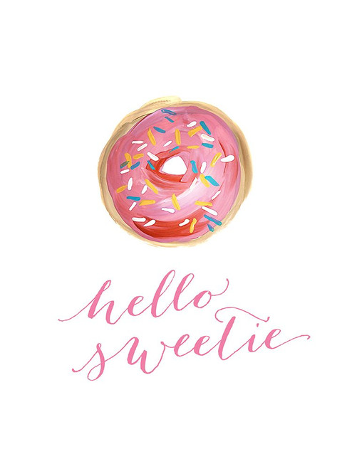 Hello sweetie Poster Print - Blursbyai Rosana Laiz