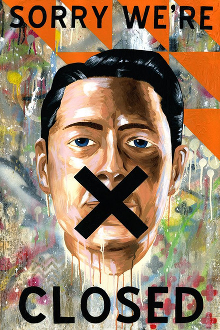 Sorry Were Closed Poster Print - When Dead Famous