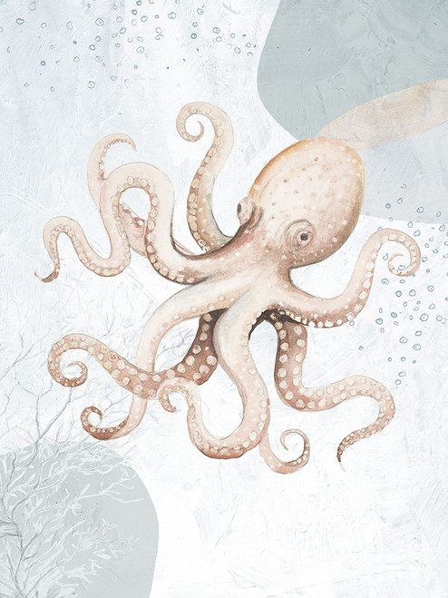 Ocean Oasis Octopus I Poster Print - Patricia Pinto