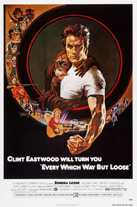 Every Which Way But Loose, Us Poster, Clint Eastwood, 1978. Warner Bros./Courtesy Everett Collection Poster Print Every Which Way But Loose, Us Poster, Clint Eastwood, 1978. Warner Bros./Courtesy Everett Collection Poster Print