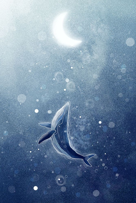 Galaxy Whale Poster Print - Xuan Thai