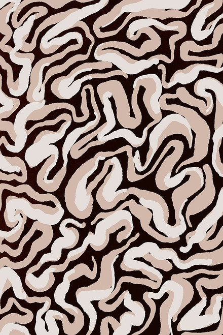 White Beige Pattern Poster Print - Treechild