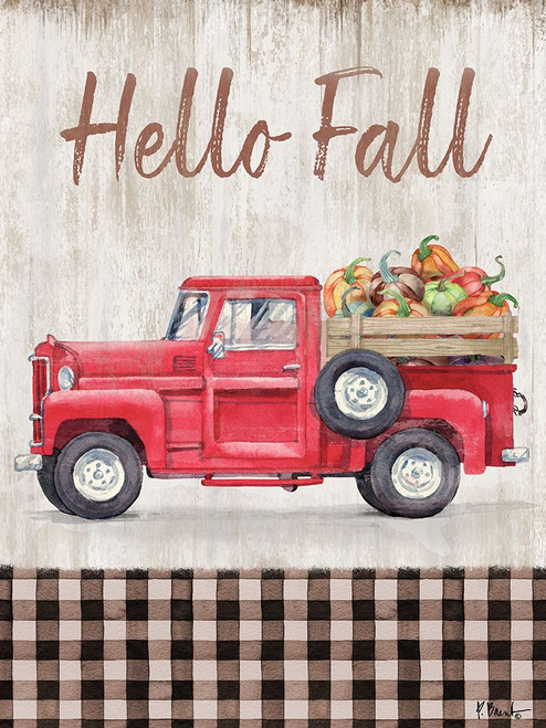 Truckin Into Fall Vertical II Poster Print - Paul Brent