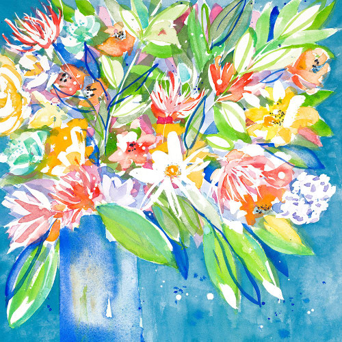 Floral Burst Poster Print - Krinlox