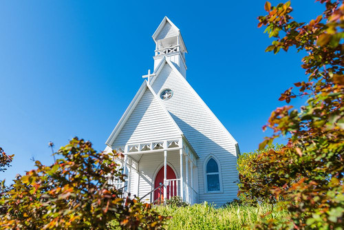 White Church Poster Print - Will Malone