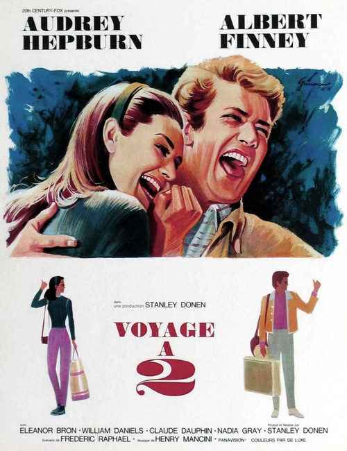 Two For The Road, From Left, Audrey Hepburn, Albert Finney, 1967, Tm And Copyright 20Th Century Fox Film Corp. All Rights Reserved/Courtesy Everett Collection Poster Print