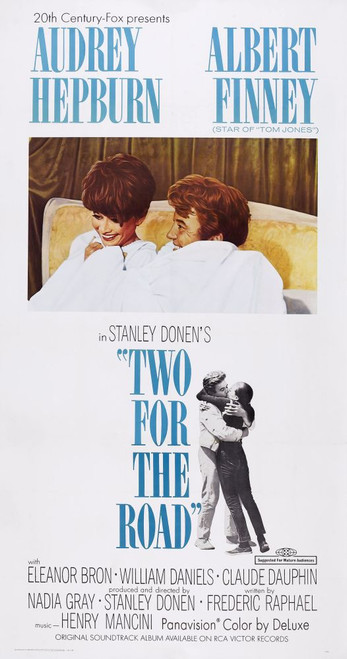 Two For The Road, Us Poster Art, From Left, Audrey Hepburn, Albert Finney, 1967, Tm And Copyright 20Th Century Fox Film Corp. All Rights Reserved/Courtesy Everett Collection Poster Print