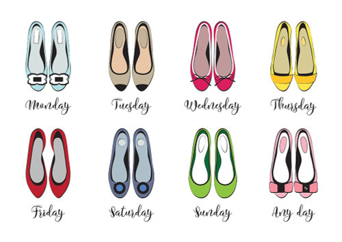 Week Shoes Poster Print - Martina
