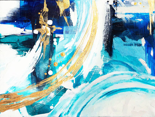 Angle Gold   B Poster Print - Alyson Storms