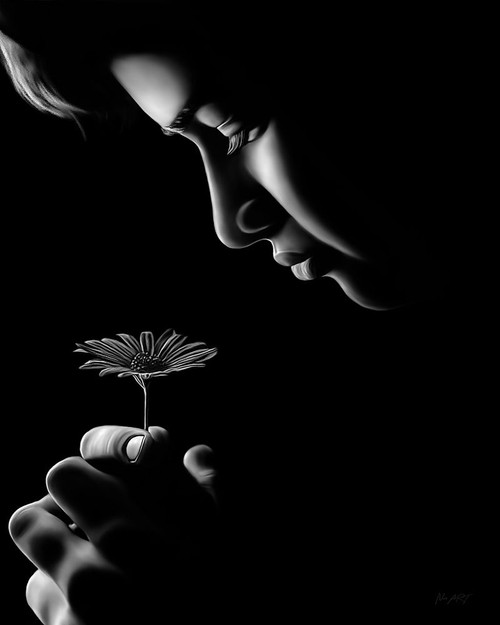 Fille Fleur Poster Print - Lord Amihere