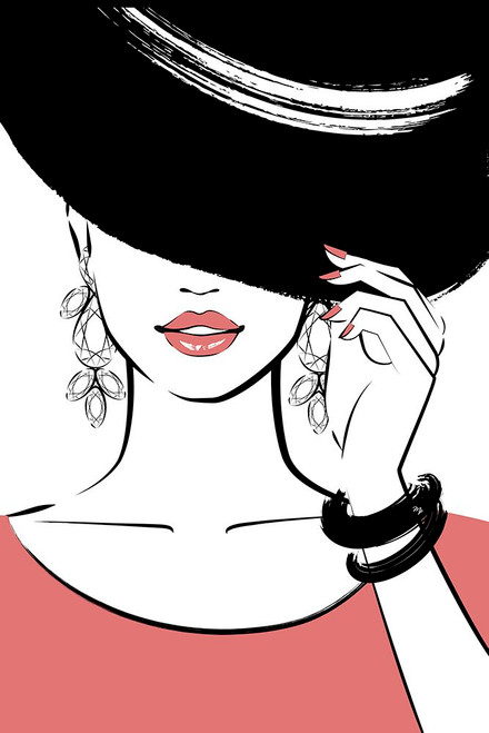 Hat Girl Poster Print - Martina