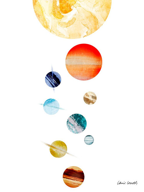 Collection Of Planets Poster Print - Lanie Loreth