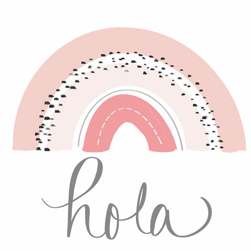 Hola Rainbow Poster Print - Emily Navas