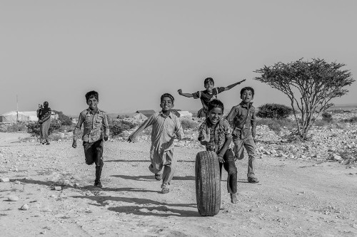 Kids playing Poster Print - AFIAP Mohammad Shefaa