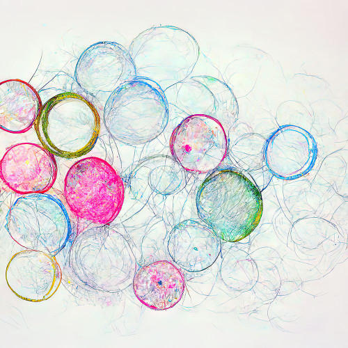 Bubbles 2 Poster Print - Screendoor