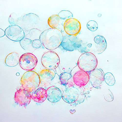 Bubbles 13 Poster Print - Screendoor