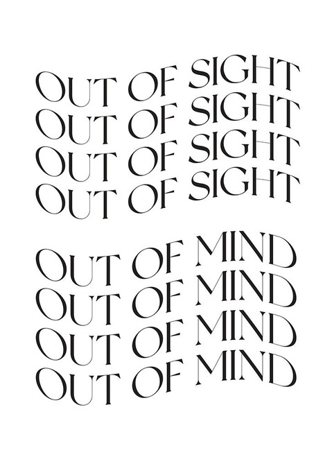 Out of sight - out of mind Poster Print - Valeria Castillo