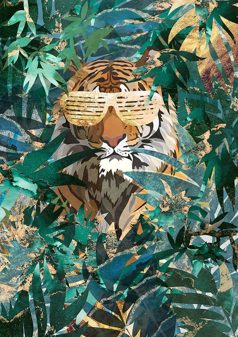 RaB Tiger in the jungle Poster Print - Sarah Manovski
