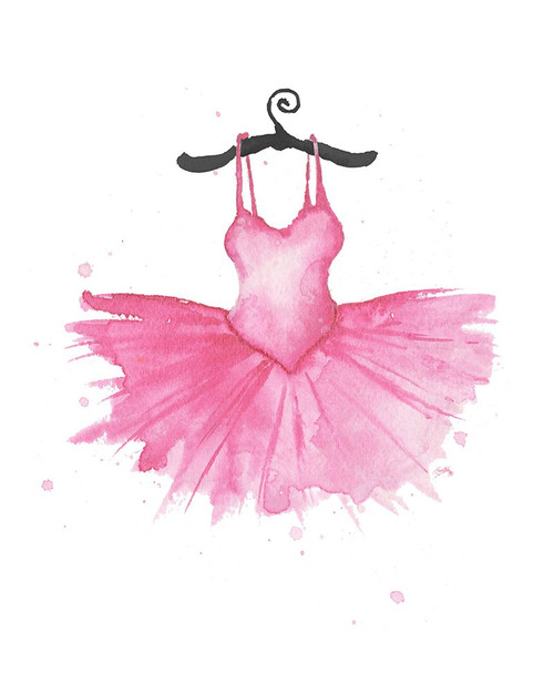 Pink Tutu Poster Print - Elizabeth Medley