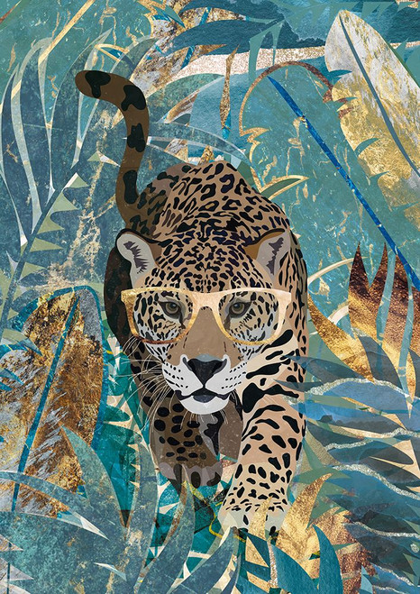 Curious jaguar in the rainforest Poster Print - Sarah Manovski