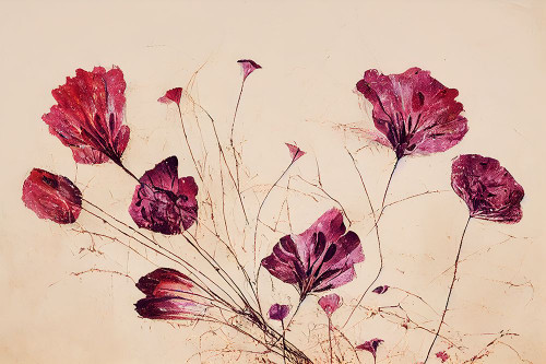 Purple Flowers Poster Print - Treechild