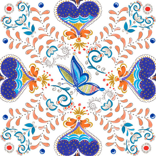 Retro Floral IV Poster Print - Sol Ani Del