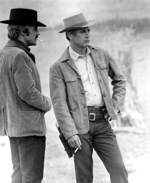 Robert Redford, Paul Newman Smoking Cigarettes Between Takes On Butch Cassidy And The Sundance Kid, 1969. Tm And Copyright 20Th Century Fox Film Corp. All Rights Reserved. Poster Print