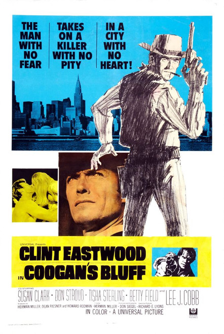 Coogan'S Bluff, Poster Art, Clint Eastwood, 1968 Poster Print