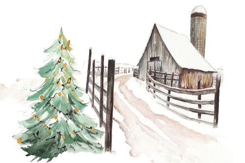 Vermont Farm Poster Print - Patricia Pinto