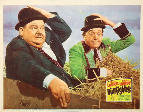 The Bullfighters, Us Lobbycard, From Left: Oliver Hardy, Stan Laurel, 1945 Poster Print