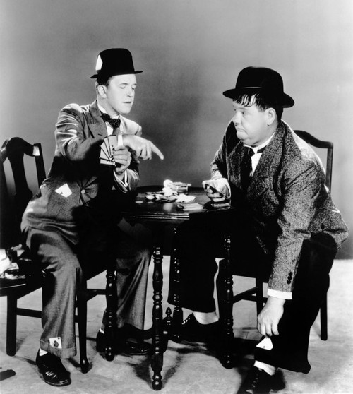 From Left, Stan Laurel, Oliver Hardy, Ca. 1930S Poster Print
