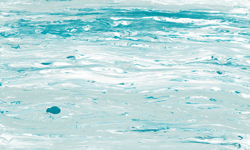 Blue Elemental Flow Poster Print - Hugo Edwins