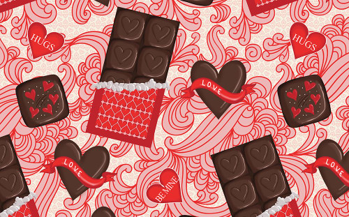 Valentine Chocolate Poster Print - Andi Metz