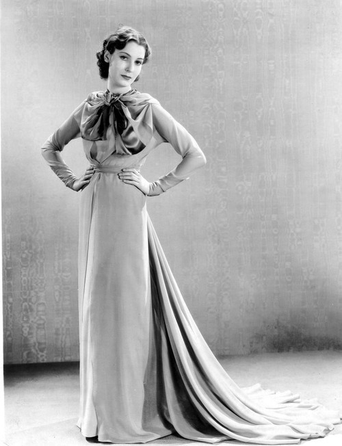 The Great Impersonation, Valerie Hobson, In A Rose-Colored Tea Gown With Satin Bands, By Vera West, 1935 Poster Print