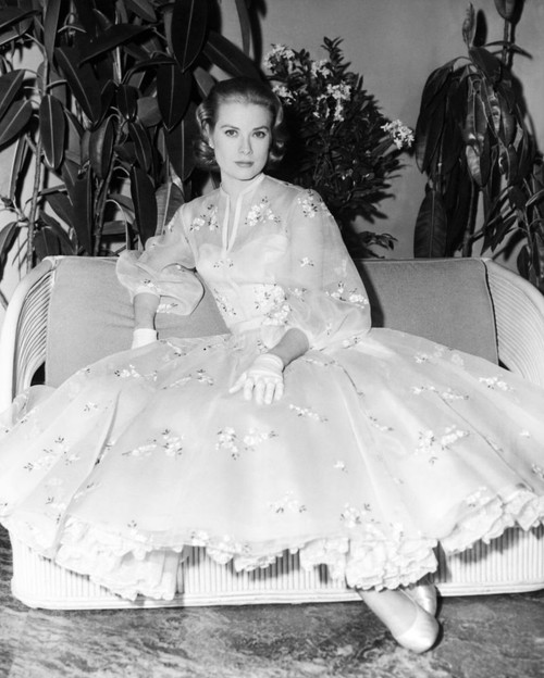 High Society, Grace Kelly, On-Set In A Dress By Helen Rose, 1956 Poster Print