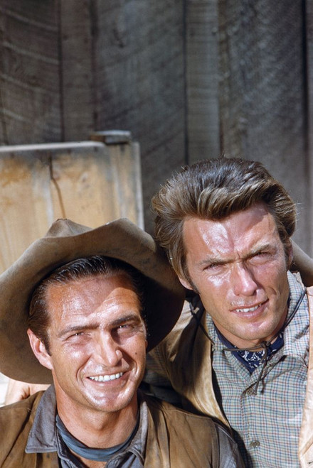 Rawhide, From Left: Eric Fleming, Clint Eastwood,. 1959-1966. Ph: Russ Halford/Tv Guide/Courtesy Everett Collection Poster Print