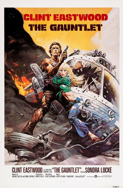 The Gauntlet, Us Poster, From Left: Clint Eastwood, Sondra Locke, 1977. Warner Brothers / Courtesy: Everett Collection Poster Print