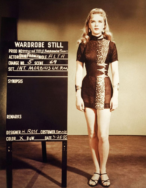 Forbidden Planet, Anne Francis Wardrobe Test, 1956 Poster Print