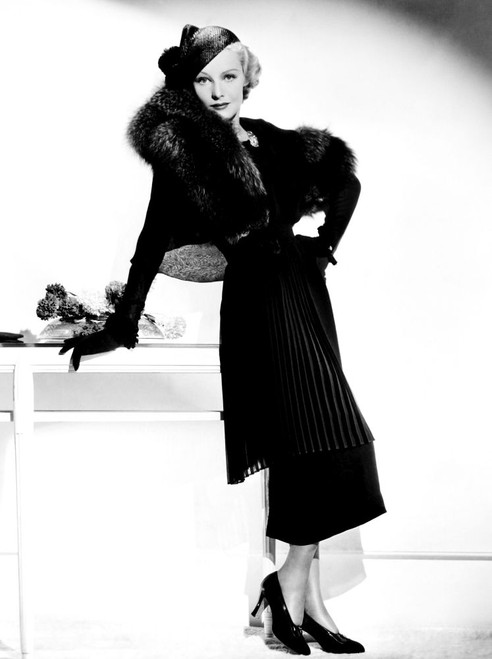 The Case Against Mrs. Ames, Madeleine Carroll, In A Pleated Tunic Suit Trimmed In Fox By Helen Taylor, 1936 Poster Print