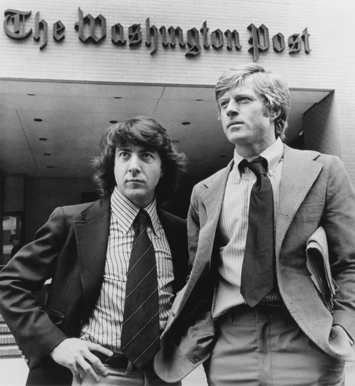 All The President'S Men, From Left: Dustin Hoffman, Robert Redford, 1976 Poster Print