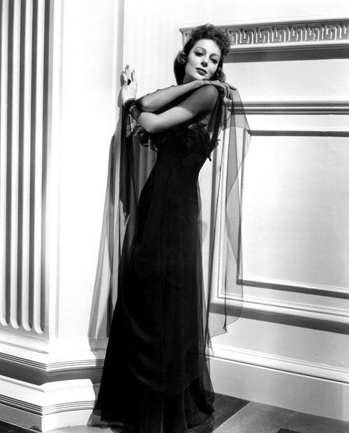 Four Men And A Prayer, Loretta Young, In A Black Chiffon Evening Gown By Royer, 1938. 20Th Century Fox, Tm & Copyright/Courtesy Everett Collection Poster Print