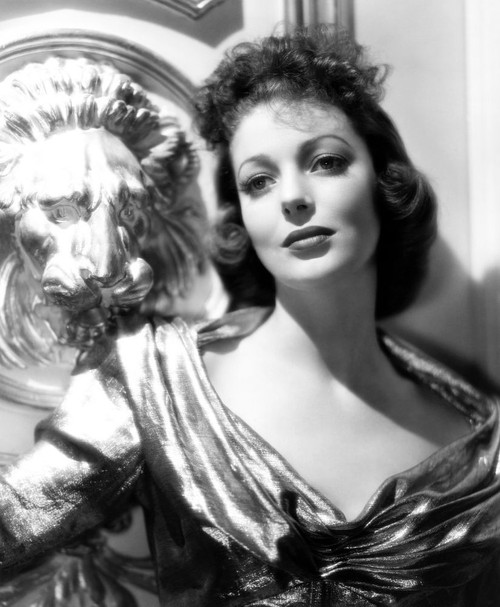 Four Men And A Prayer, Loretta Young, In A Gold Metallic Gown By Royer, 1938. 20Th Century Fox, Tm & Copyright/Courtesy Everett Collection Poster Print