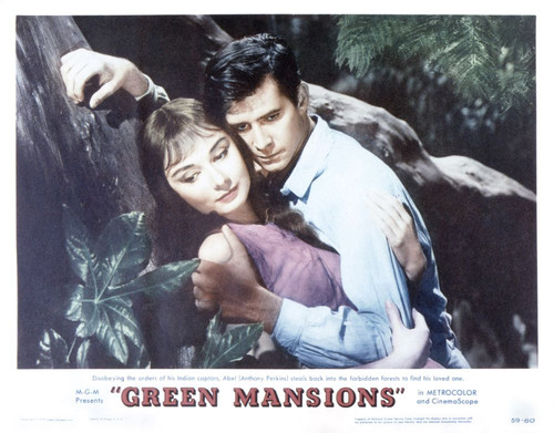 Green Mansions, Us Lobbycard, From Left: Audrey Hepburn, Anthony Perkins, 1959 Poster Print