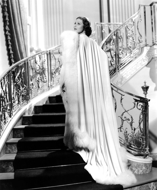 Cafe Metropole, Loretta Young, In A White Crepe Dress With A Fox-Fur Trimmed Coat By Royer, 1937. Tm & Copyright 20Th Century Fox Film Corp./Courtesy Everett Collection Poster Print
