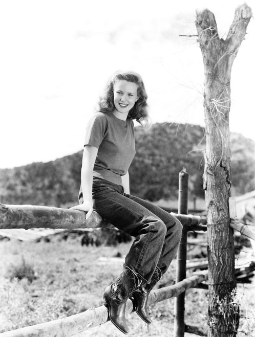 Gunfighters, Barbara Britton, On Location In Arizona, Autumn 1946 Poster Print