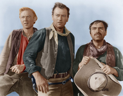 3 Godfathers,, From Left: Harry Carey Jr., John Wayne, Pedro Armendariz, 1948 Poster Print