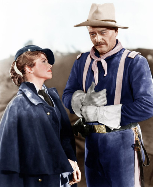 She Wore A Yellow Ribbon, From Left: Joanne Dru, John Wayne, 1949 Poster Print