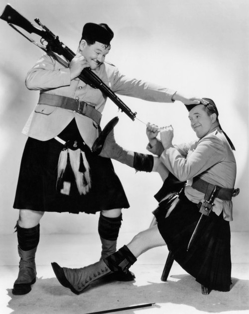 Bonnie Scotland, Oliver Hardy, Stan Laurel, 1935 Poster Print