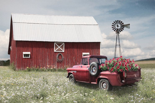 Little Red Barn Poster Print - Lori Deiter # VARPDXLD2933